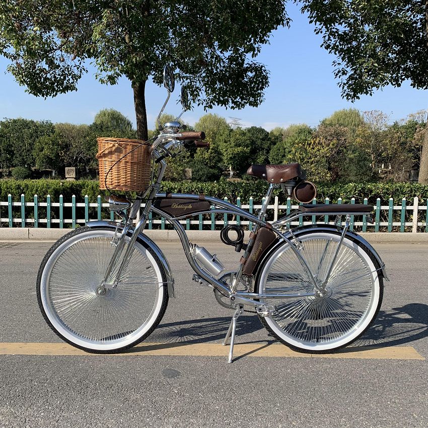 Super Chrome Retro Cruiser Bike Vintage Bicycle